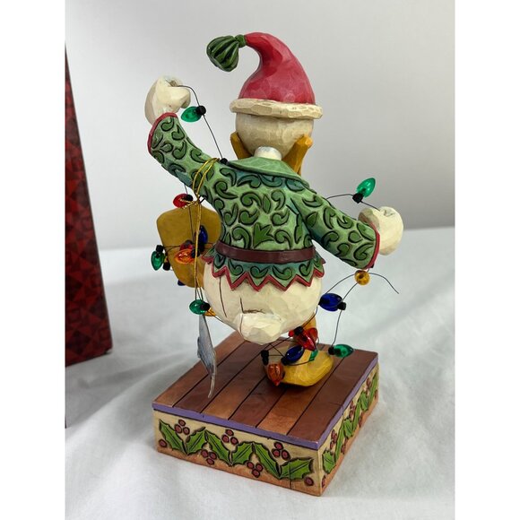 Disney Traditions Donald Duck Santas High Strung Helper Jim Shore Figurine Chris - Picture 4 of 9